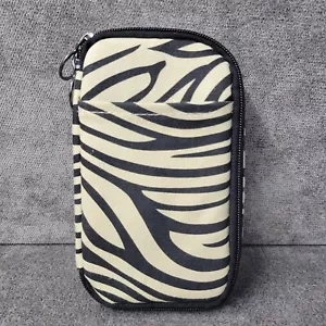 Fit & Fresh Animal Print Zebra Hülle Gepolsterte Elektrik Handyhülle Reißverschluss Schwarz Hellbraun - Bild 1 von 15