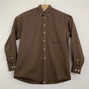 Camicia Vintage Y2K 2001 Cinch Uomo Media Baggy Fit Marrone Western Bottone Anteriore - Foto 1 di 5