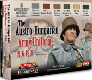 Juego de uniformes de acrílico Lifecolor #LFC-CS59 del ejército austrohúngaro 1916-18 - Imagen 1 de 1