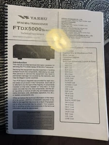 Yaesu Ftdx-5000 Factory Shop Manual. ( Very Large) - Zdjęcie 1 z 2