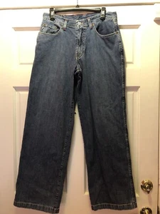 Salopette da donna Lucky Brand di Gene Montesano taglia 32 blu jeans made in USA - Foto 1 di 10