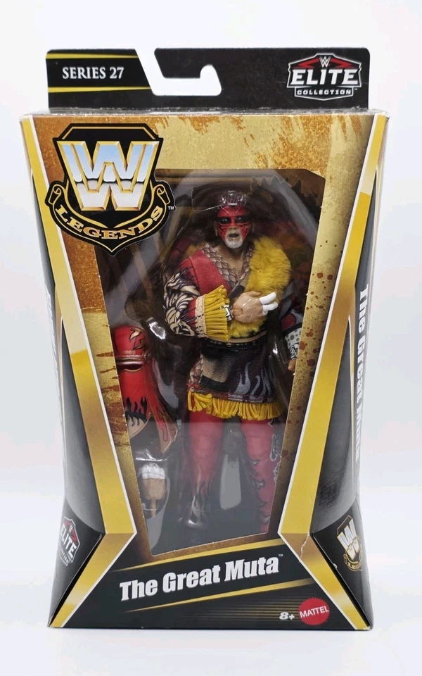 WWE The Great Muta Elite Legends Series #27 Mattel Figure Wrestling Flashback