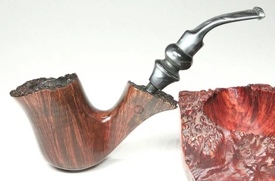 RARE Frank Augsburger “NATURAL WORLD, HAND MADE” c1978-87, USA Carver, Freehand - Image 1 of 4