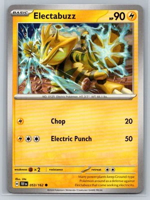 Electabuzz #053/162 SV05: Temporal Forces Common - Pokemon Cards C91 - Image 1 of 2