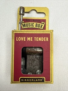 Kikkerland kleine Handkurbel Spieluhr "Love me Tender", neu Beschreibung lesen - Bild 1 von 9