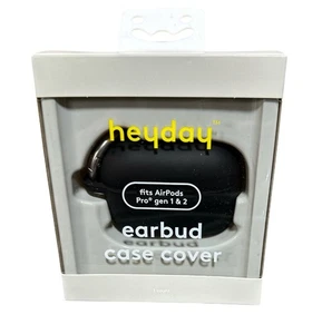 Apple AirPods Pro Gen 1 y Gen 2, Funda Silicona con Clip Negro Carga Inalámbrica - Imagen 1 de 6