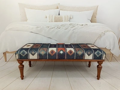 Bedroom Ottoman Bench Handmade Sitting Bench Kitchen Bench Vanity Bench - Image 1 of 4