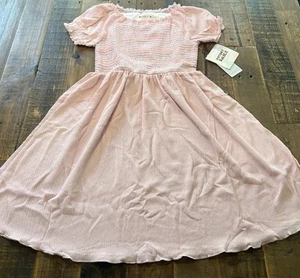 Dot Dot Smile size 8/10 girls pink smocked dress new - Picture 1 of 4