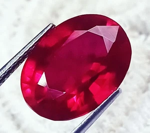 Certified Oval Shape 20.90 Ct Natural Ruby Loose Gemstone - Picture 1 of 6