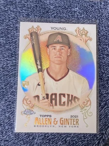 2021 Topps Allen & Ginter Chrome #158 Andy Young Refractor Arizona Diamondbacks - Picture 1 of 2
