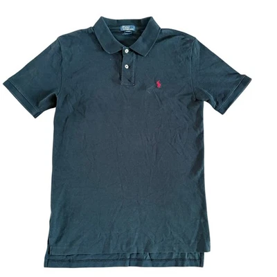 Polo by Ralph Lauren Boys XL Black Short Sleeve Polo Shirt Red Pony Logo - Image 1 of 3