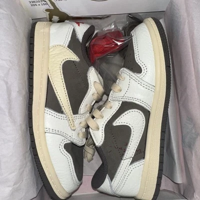 Travis Scott x Jordan 1 Retro Low OG SP Reverse Mocha TD Size 10C NEW / DS - Image 1 of 4