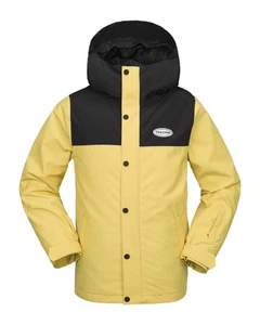 Volcom Stone.91 Insulated Kid's Winter Jacket, Dark Yellow, Large - Picture 1 of 6