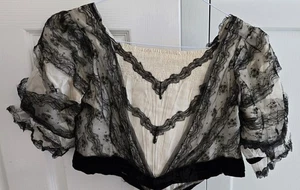 Original Victorian Lace Boned Bodice - Picture 1 of 11