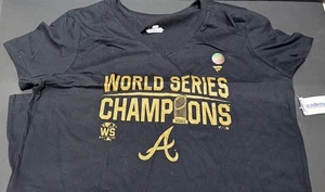 Donna nero e oro Fanatics World Series Atlanta Braves Championship Large. - Foto 1 di 2