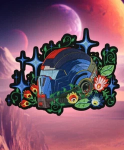 *Limited Edition* Mass Effect N7 Helm Embroidered Chain Stitched Oversized Patch - Picture 1 of 8