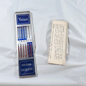 Valiant Personal Calculator 1950’s Vintage - Picture 1 of 4
