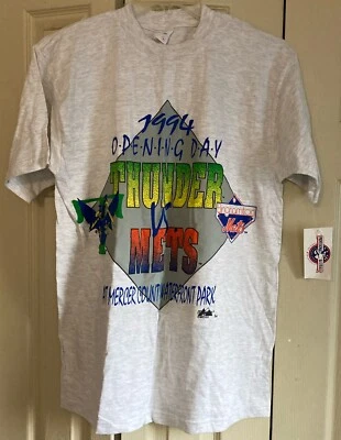 Camiseta Trenton Thunder vs Binghamton Mets Día Inaugural 1994 Ligas Menores Talla M Foto 1 de 4