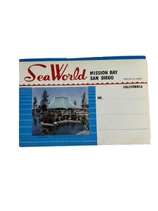 Vintage Sea World Mission Bay Park San Diego Kalifornien Delfin Postkarte Ordner - Bild 1 von 7