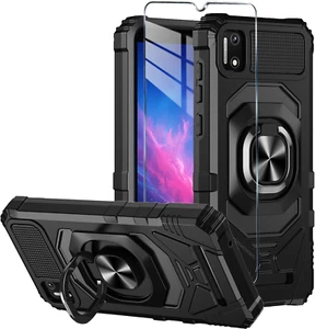 For Cloud Mobile Stratus C7 Phone Case with Tempered Glass Screen Protector - Picture 1 of 12