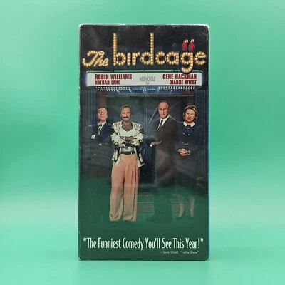 The Birdcage VHS 1996 Robin Williams Nathan Lane MGM - BRAND NEW SEALED VHS Tape - Image 1 of 3