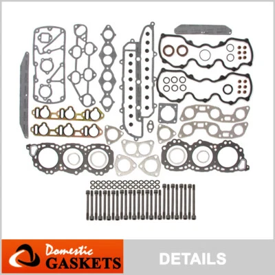 Fits 89-95 Nissan Pickup Pathfinder 300ZX 3.0L SOHC Head Gasket Set Bolts VG30E - Image 1 of 4