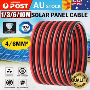 Solar Panel Cable Extension Cable Connector House Caravan Solar Power 4mm² 6mm² - Picture 1 of 12