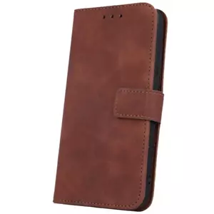 Custodia portafoglio Smart Velvet magnetica slot per schede folio per Apple iPhone 14 Plus marrone - Foto 1 di 7