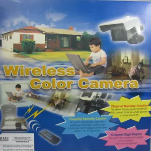 Video Camera Analog Wireless With Control Remote And 4 Channels Interior - Picture 1 of 1