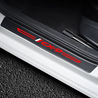 For Mazda Cx9 Cx-9 Car Door Plate Sill Scuff Anti Scratch Sticker Protector 4Pcs - image 1 of 4