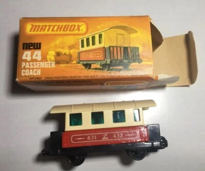 Matchbox Eisenbahn Zug Wagon no.44 in OVP Passenger Coach UNBESPIELT ! Railway - Bild 1 von 4