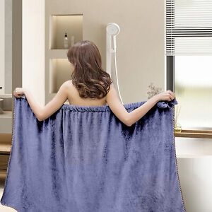 Women's Wrap Bath Towel Wearable Adjustable Shower Spa Body Wrap Tube Top Dress