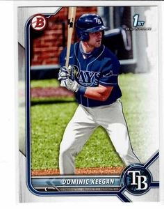 Dominic Keegan Tampa Bay Rays 2022 Bowman Draft 1st Bowman - Picture 1 of 3