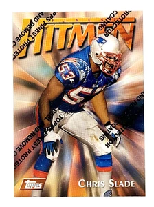1997 Topps Finest Hitmen #2 Chris Slade New England Patriots - Picture 1 of 2