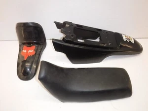 2008 YAMAHA PW50 SEAT SADDLE, FRONT REAR FENDERS AFTERMARKET BLACK - Picture 1 of 12