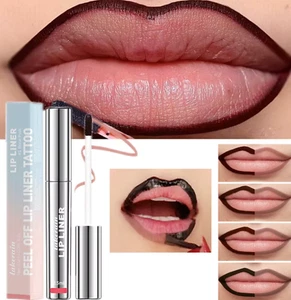 Waterproof Peel-Off Tattoo Lip Liner - Long Lasting Matte Lip Tint ROSE PINK - Picture 1 of 6