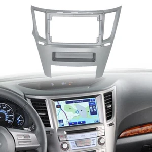 Stereo Radio Fascia Panel Trim Double Din Frame For Subaru Legacy Outback Sliver - Bild 1 von 3