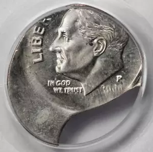 2000 PCGS MS63 30% Off Center On 20% Clip Planchet Dime Mint Error Uniquely Rare - Picture 1 of 4