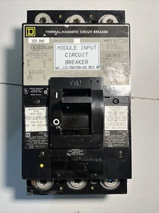 SQUARE D LHL363501294 U 350A 600V 3 USED 48Vdc UVR + 1A/1B Aux Swit - Picture 1 of 10