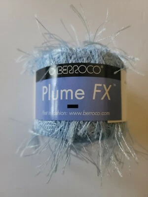 Berroco PLUME FX Yarn Baby Blue France 20g - 63 Yards #6740 NEW Full Skein - Image 1 of 4