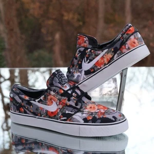 Nike Zoom Stefan Janoski Digi Floral Orange 2013 Men's Size 10 Custom 482972-908 - Picture 1 of 13