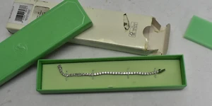 Swarovski Matrix Tennis Bracelet Round Cut White Rhodium Plated 5648937 $225 - Picture 1 of 8