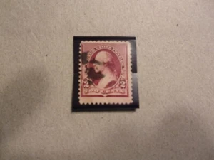 USA Used, 1890-93 Issue, 2 Cent Washington lake, Perforation 12. - Picture 1 of 1