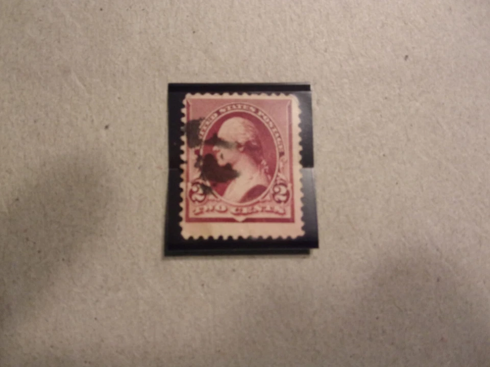 USA Used, 1890-93 Issue, 2 Cent Washington lake, Perforation 12. - Image 1 of 1