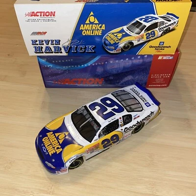 Литой гоночный автомобиль Action Kevin Harvick America Online NASCAR AOL 1:24 NO29 2001 - Изображение 1 из 4