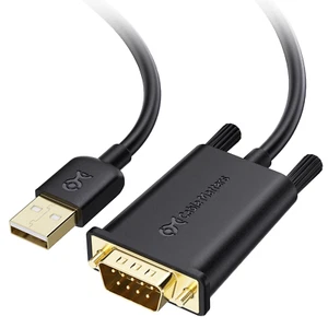 Cable Matters USB to Serial Adapter Male to Male Cable - 6Ft, RS232 to USB2.0, U - Picture 1 of 12