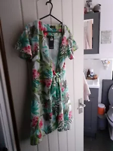 Women's Cotton Club London Wrap Over Dress, Size 10 - Picture 1 of 12