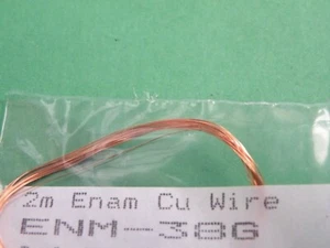 2m Länge emaillierter Kupferdraht 38swg 0,15mm Durchmesser GF20 - Bild 1 von 2