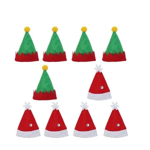 10 Stück Lutscher Mütze kleine Mützen zum Basteln Weihnachtsdeko Mütze - Bild 1 von 11