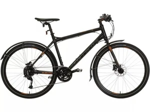 Carrera Subway All Weather Mens Black Hybrid Bike - Small (Missing Lights/USB) A - Picture 1 of 16